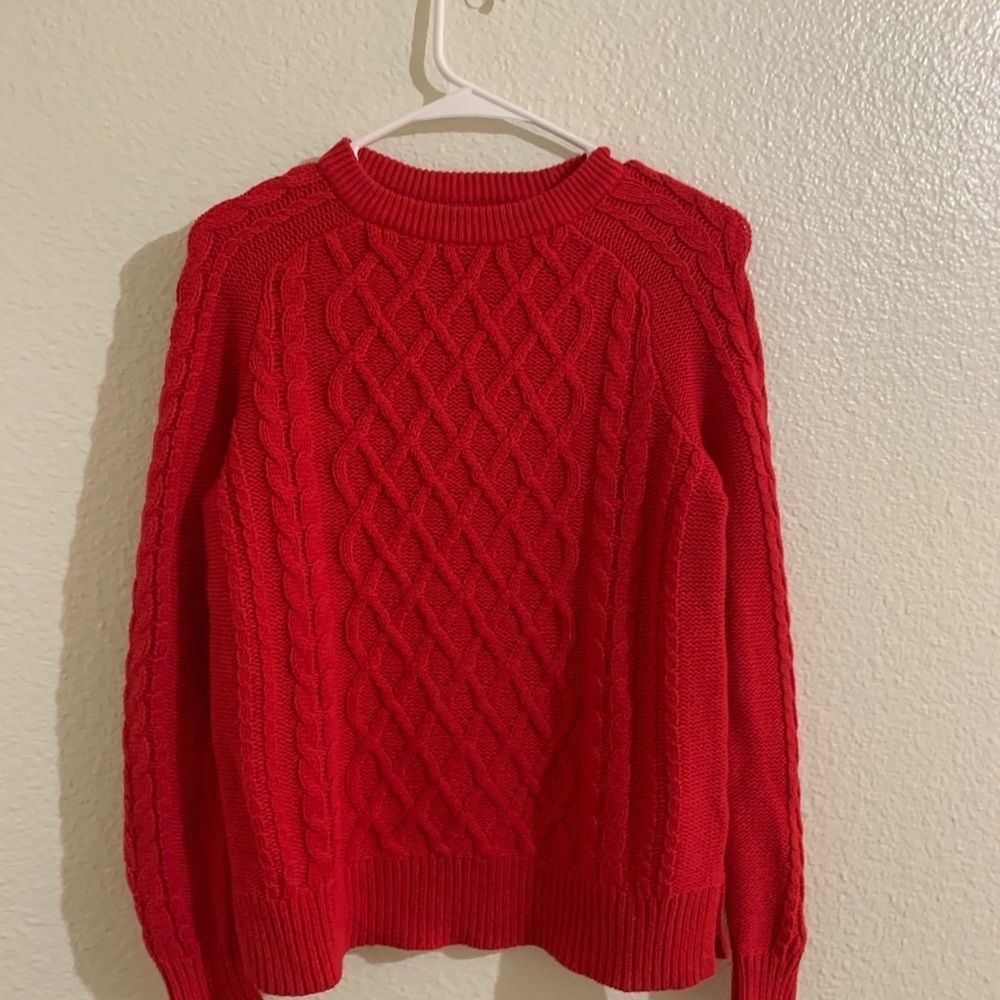 Old navy bright red sweater size xs